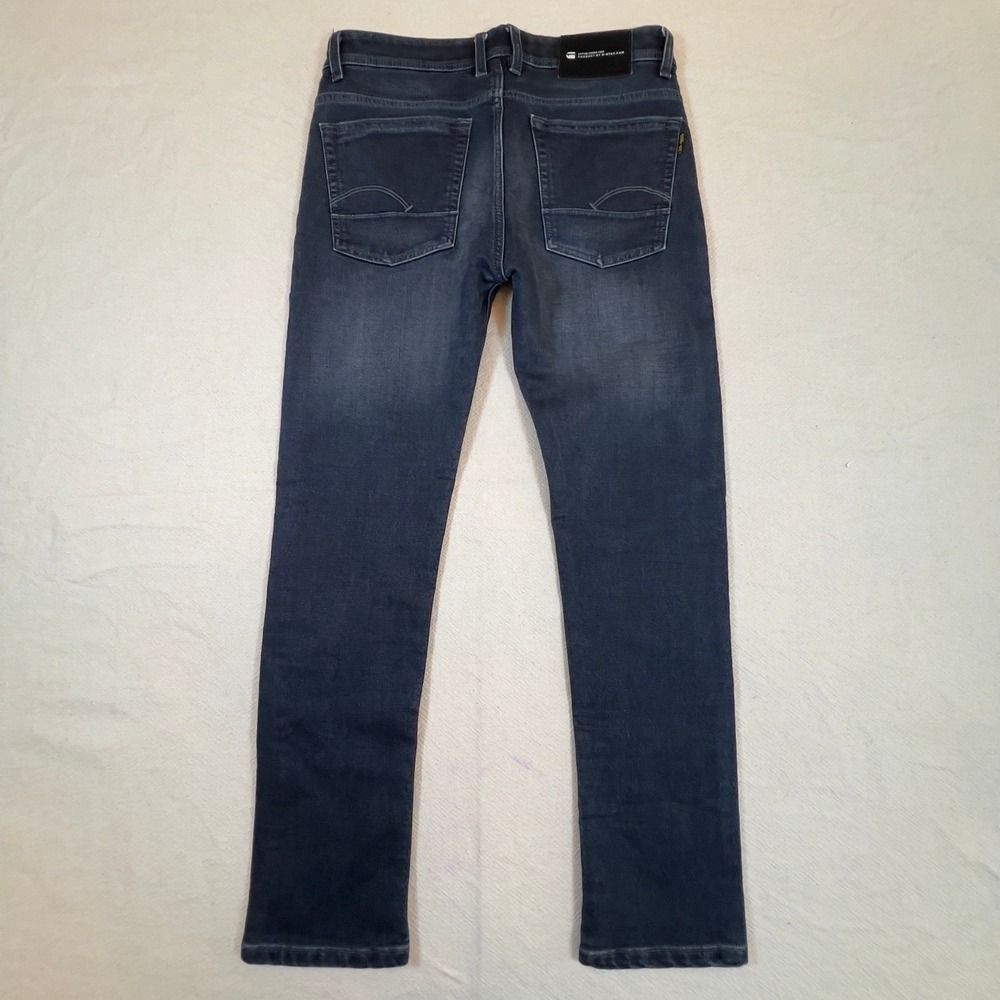 G-Star Raw 3301 Mens Jeans Denim Blue Casual Modern Style Size 32x28 - Picture 3 of 7
